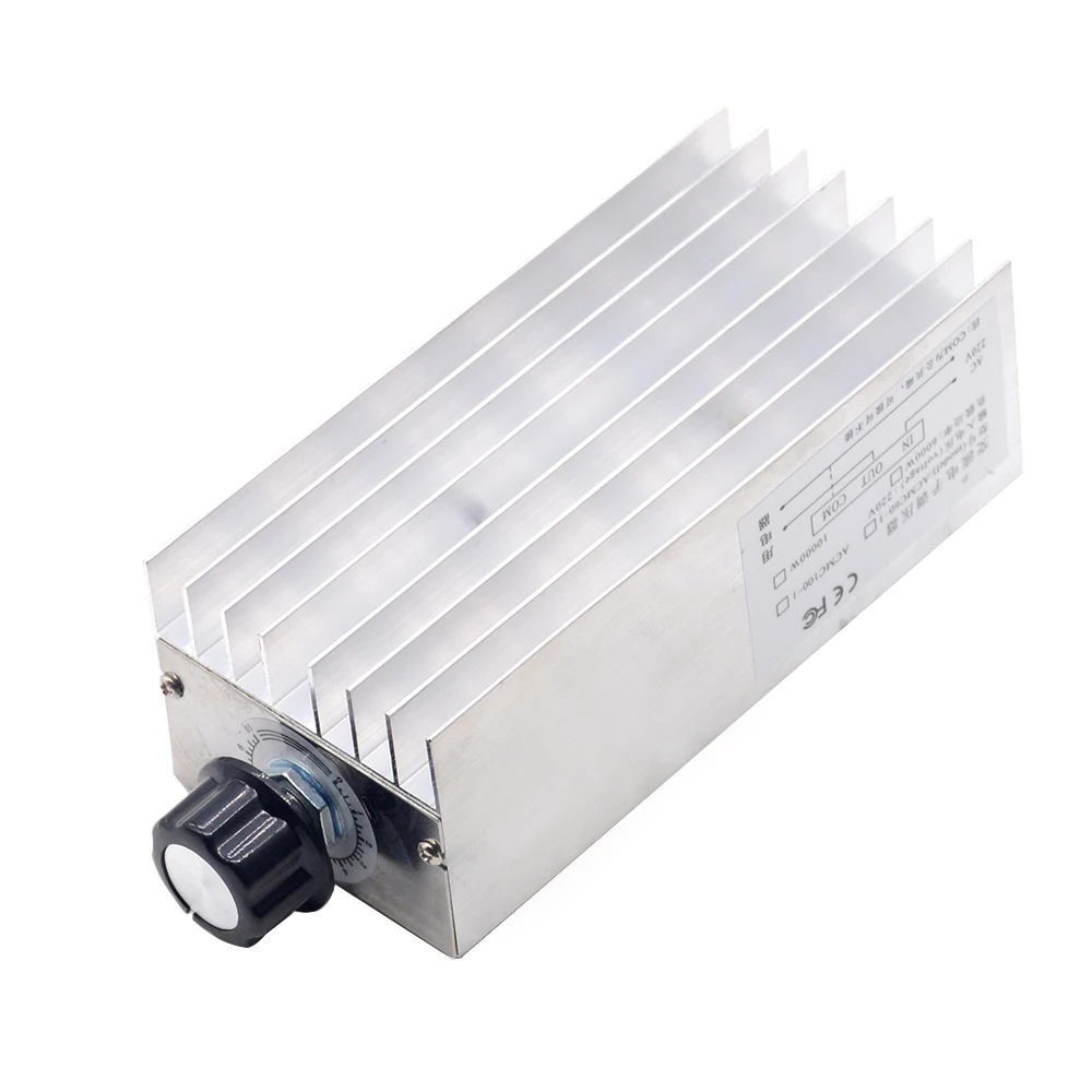 AC220V 10000 Вт Высокая мощность SCR BTA10 электронный регулятор напряжения регулятор скорости цифровой дисплей для затемнения скорости термостат