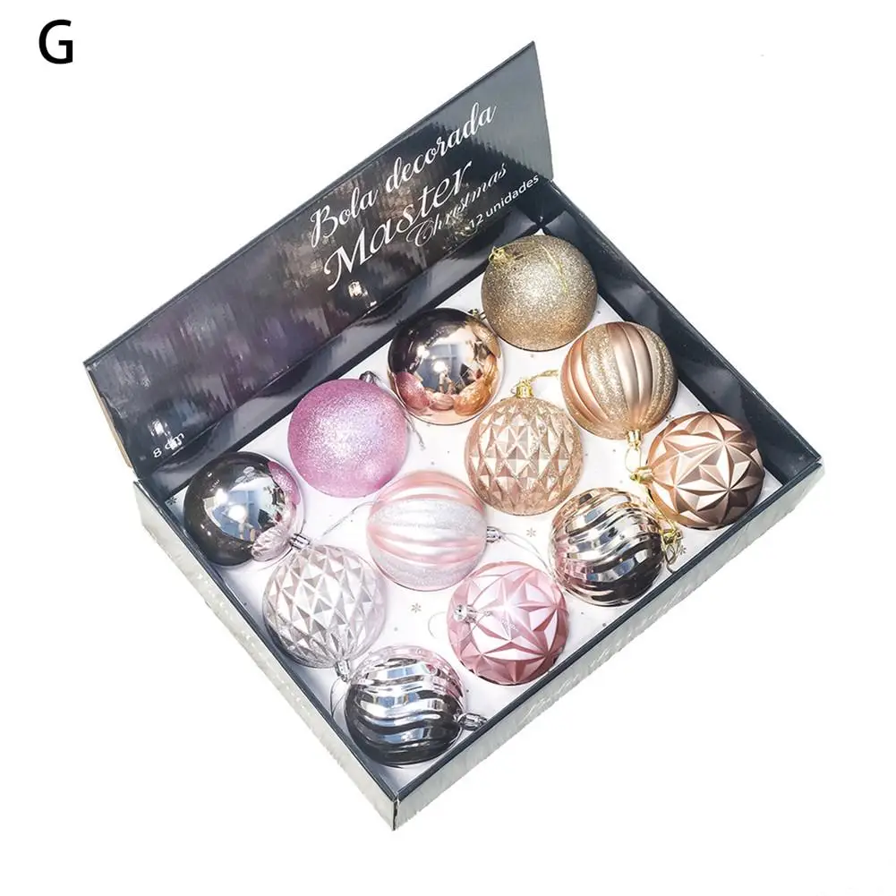 12 шт. рождественские большие висячие шары украшения для рождественской елки