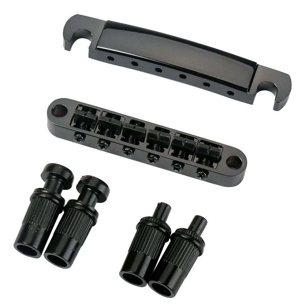 

1 Set Guitar TuneOMatic Roller BBidge Electric Guitar Accessories Black Part
