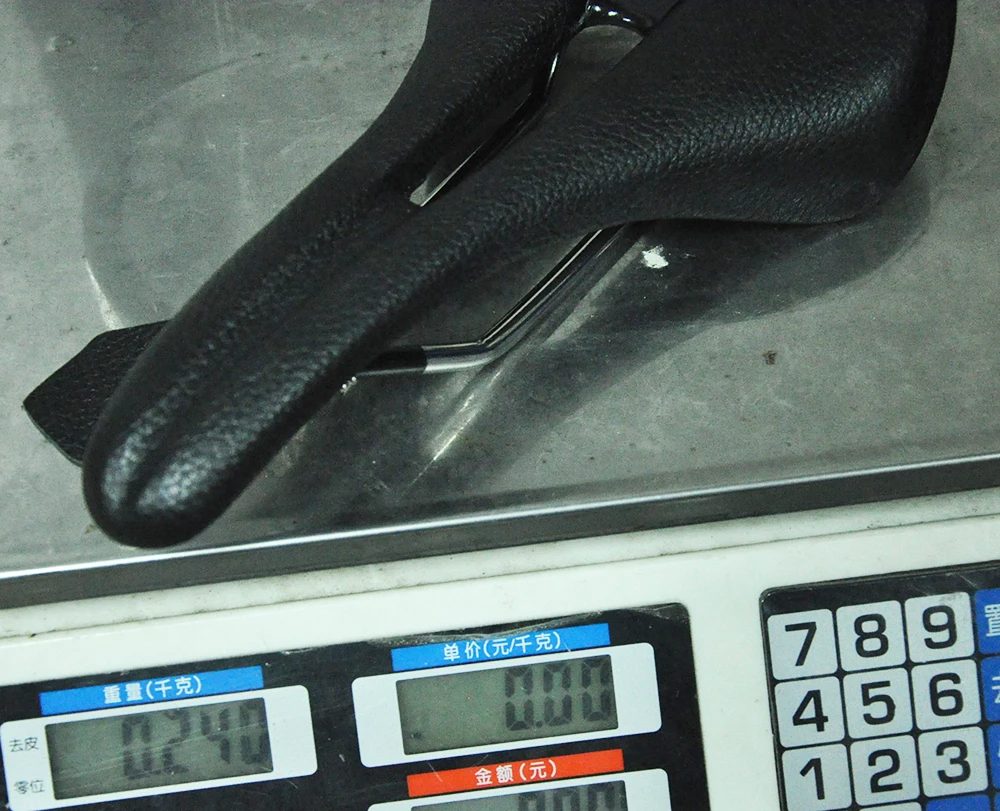 

150mm Mtb Road Bicycle Saddle Rear Animal Leather Bike Saddle Light Weight Hollow Ti Rail Saddle Bike