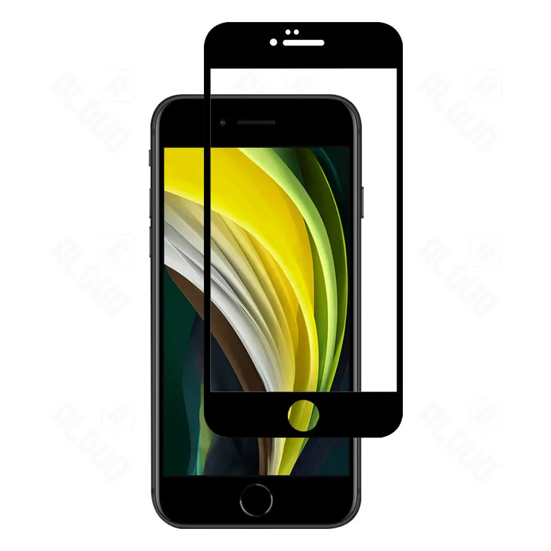 Закаленное стекло для apple iphone se 2020 черное Защитное экрана iPhone 12 Pro Max SE 2 6 6s 7 8 plus