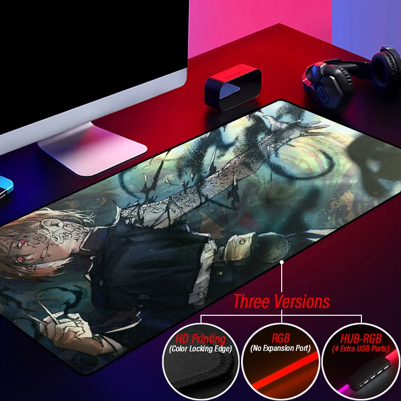 

Коврик для мыши с подсветкой, 4 USB-порта