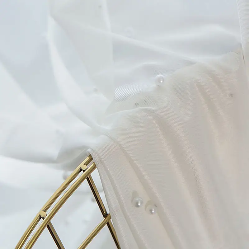 Tiyana Роскошные Жемчужные чисто белые шторы для гостиной спальни эркета балкона