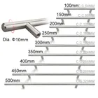 Диаметр 10 Макс Сталь дверца кухонного шкафа Т-образная ручка Потяните ручки 2 