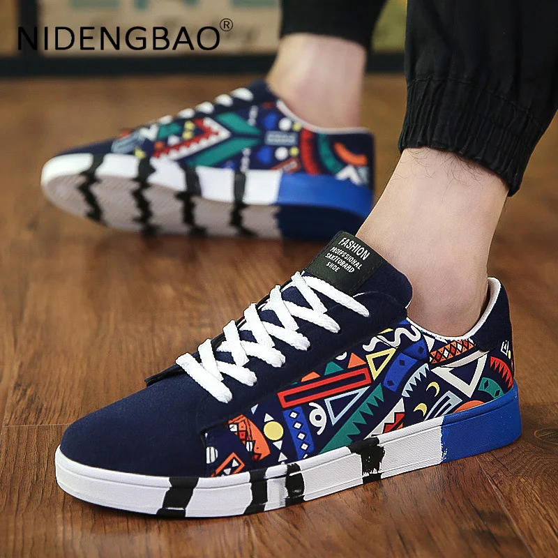 Fashion Skatboarding Shoes Men's Sneakers Trend All Match Students Male Teenager Flats Canvas Shoes Summer Zapatillas Hombre