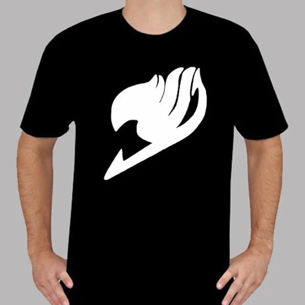 

Fairy Tail Guild Logo Anime Cartoon Men's Black T-Shirt