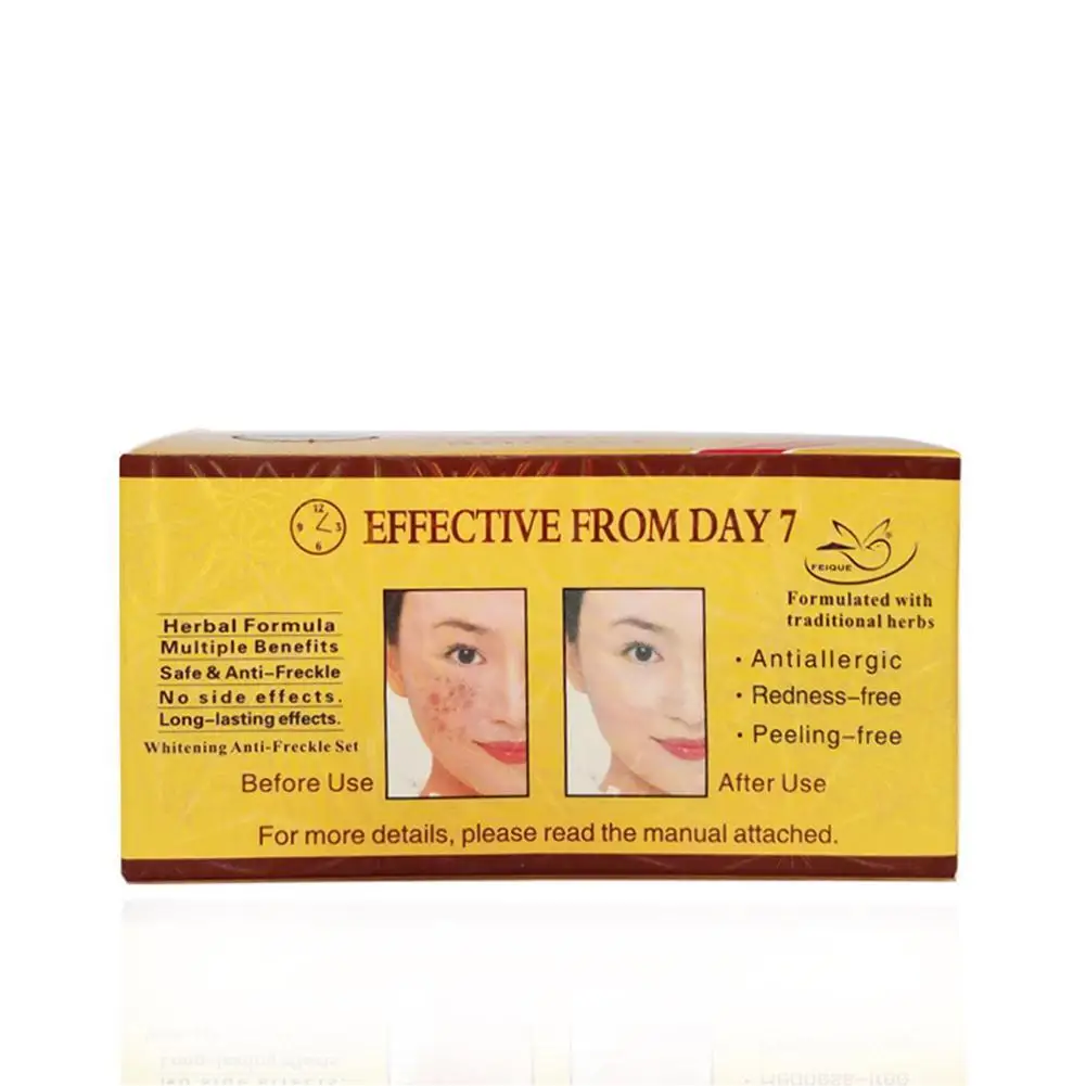 

2Pcs Face Whitening Freckle Dark Spot Corrector Removal Fade Blemish Melasma Remover Treatment Day&Night Skin Care Beauty