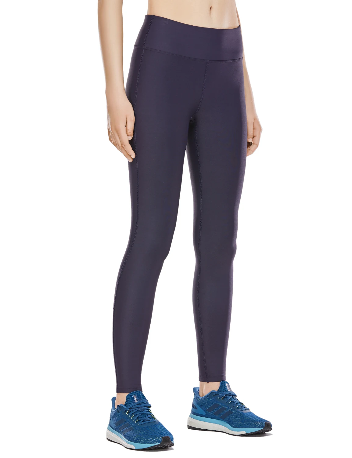 Navy02 La Isla/женские зимние утепленные легинсы с подкладкой из плотного флиса, спортивные теплые штаны со средней посадкой с карманом на молнии-28 дюймов - Цвет: Navy02