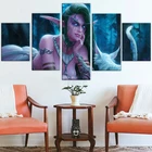 Tyrande Whisperwind WoW Elf Фэнтези Девушка World of Warcraft игры постер холст настенное Искусство пейзаж картины для декора стен