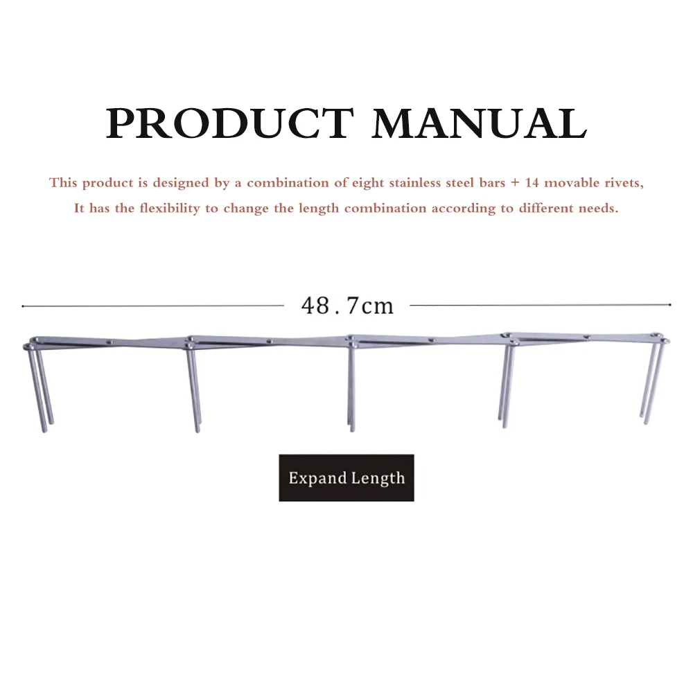 Выдвижная стойка для хранения Складная Многофункциональная отпаривания посуды