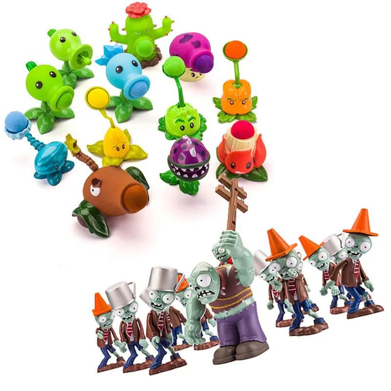 Растения против Зомби игрушка: юридические стратегии могут запустить горохострел и металлические баррикады игрушки для детей действие.