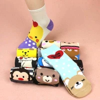 3 pair 1 lot fashion cartoon socks women animals style warm cute cotton socks lady floor socks for female sokken