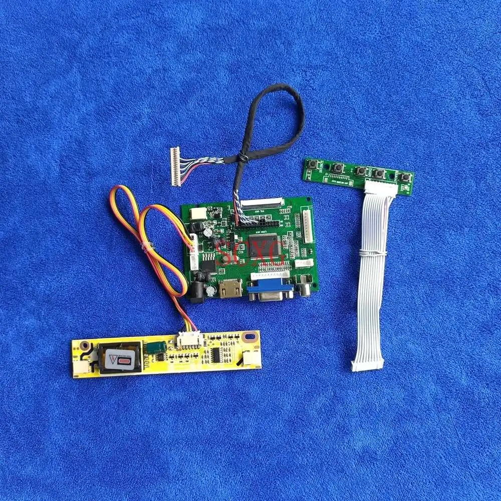 

For CLAA150XG09Y/CLAA150XP01PE/CLAA150XP01Q DIY Kit1024*768 HDMI-compatible VGA AV 2CCFL LCD Display Controller Board LVDS-20Pin
