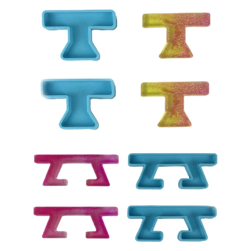 

Single/Double Handle Epoxy Resin Mold Hanging Pendants Silicone Mould DIY Crafts Decorations Casting Tool