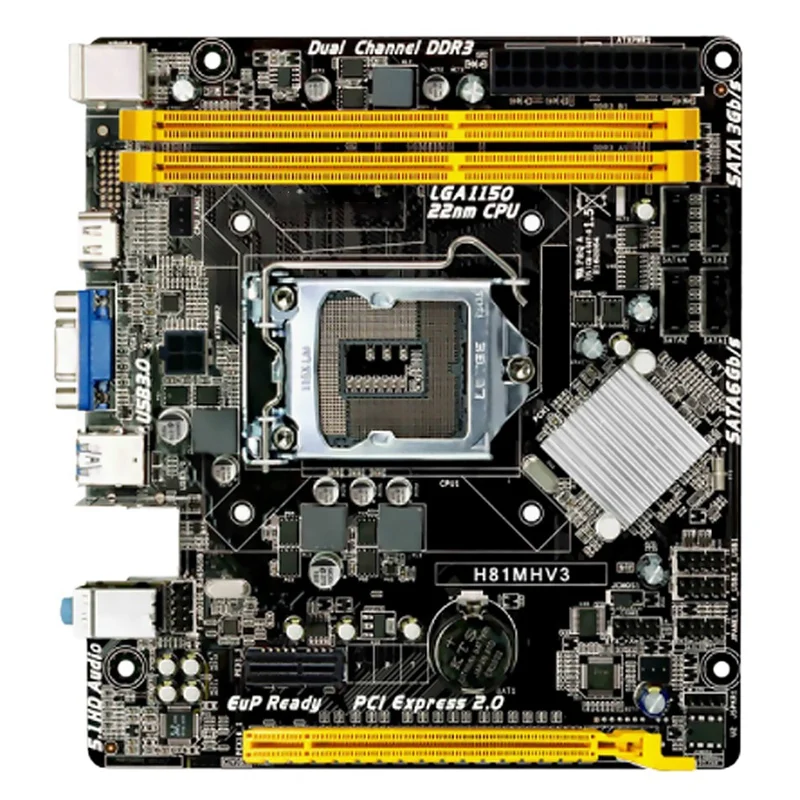 

NEW-H81MHV3 материнская плата поддерживает процессор LGA1150 4-го поколения Core I7I5
