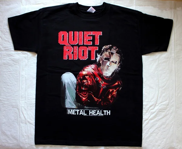 

Men's Fashion T-Shirt QUIET RIOT METAL HEALTH '83 HEAVY METAL GLAM HARD ROCK WASP T-SHIRT