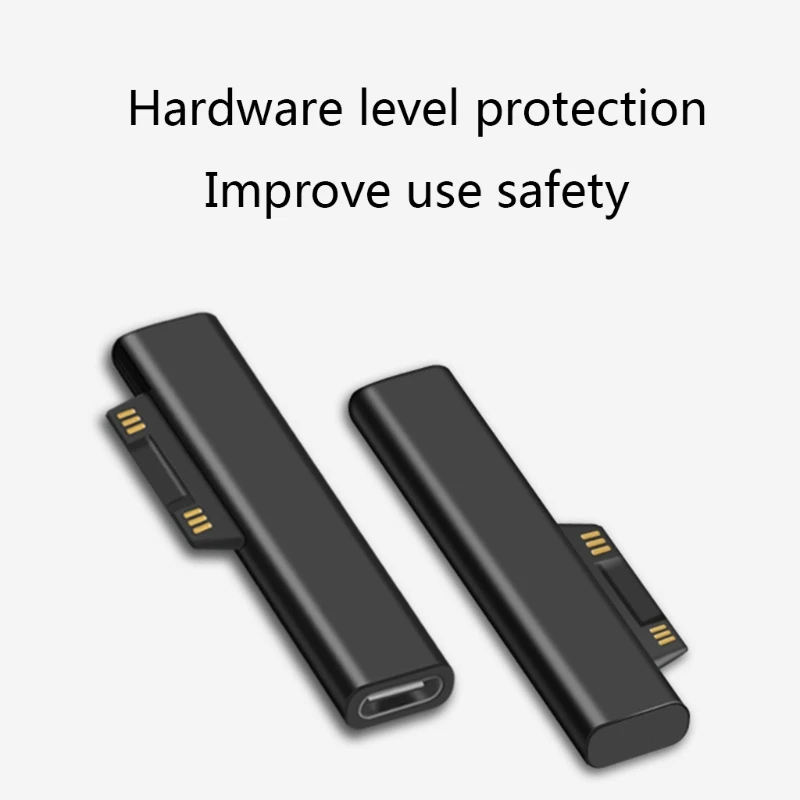 

Переходник Type C Female PD для быстрой зарядки Surface Pro 3 4 5 6 Go, адаптер-гнездо USB C, Surface Book