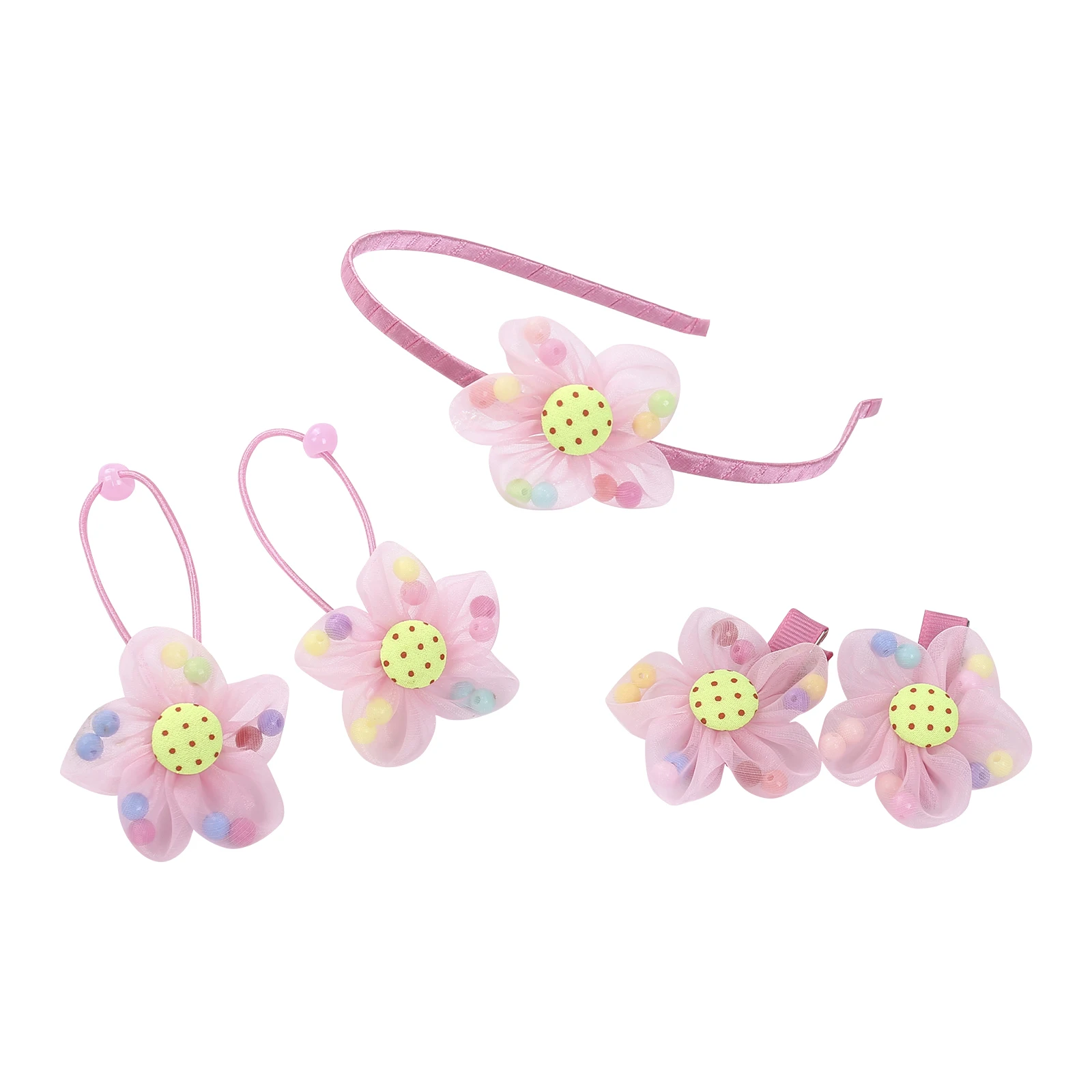 5 шт./комплект разноцветные Эластичные аксессуары для волос