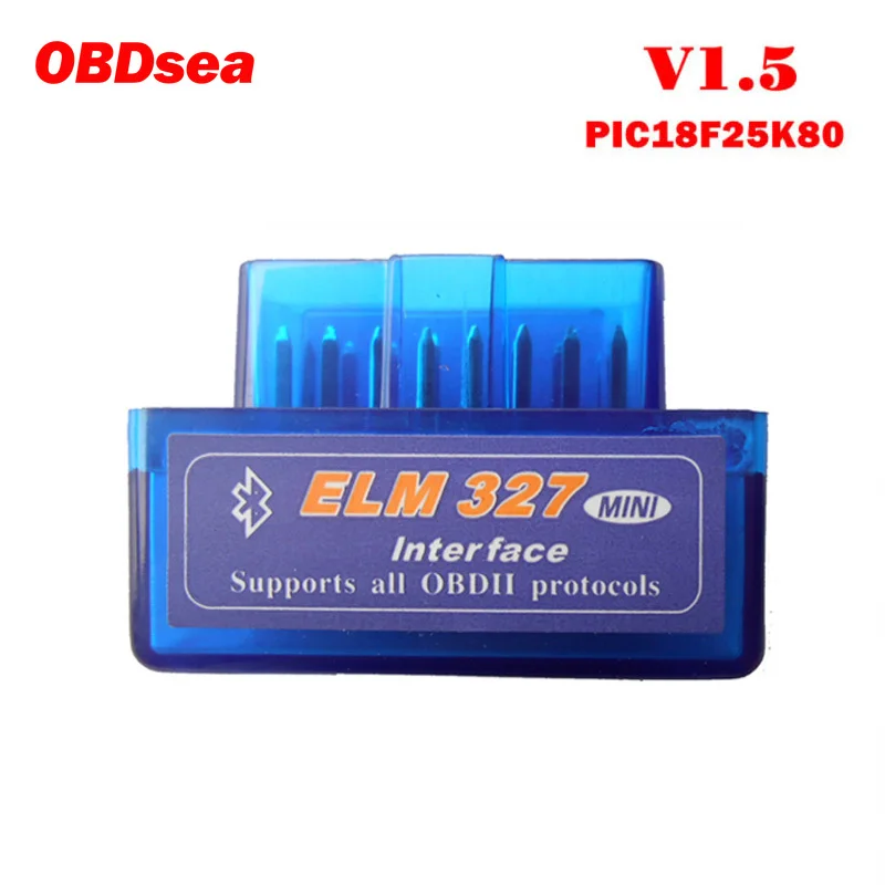 Супер Мини Elm327 Bluetooth OBD2 V1.5 автомобильный диагностический сканер с чипом PIC18F25K80