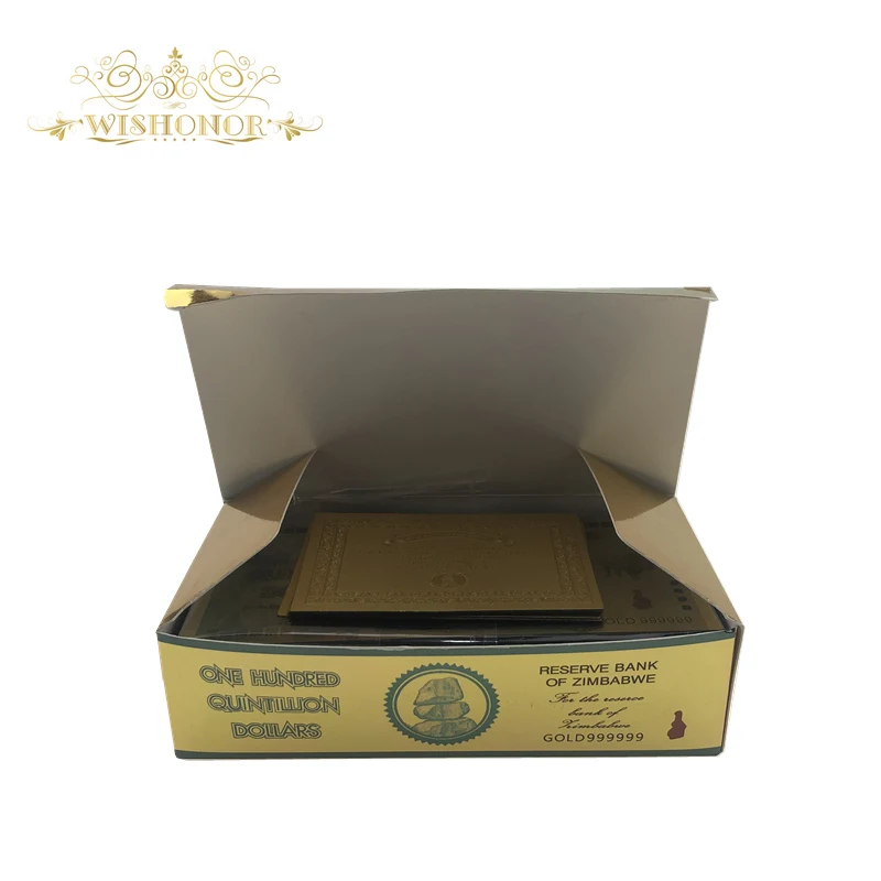 100 шт./кор. банкноты в виде банкнот из золота 24 карат Поддельные Банкноты быстрая