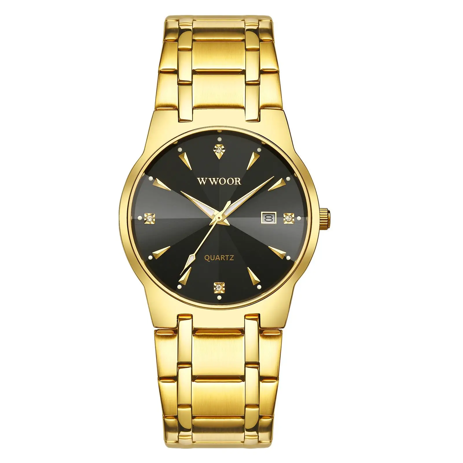 

2021 Student Sports Watch New Concept Creative Women's Men's Watch Business Casual Steel Band Watch Calendar Men's Watch Watch