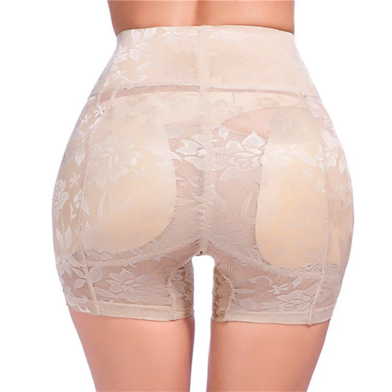 Трусики-боксеры женские эластичные прозрачные пуш-ап плоский живот с цветочным