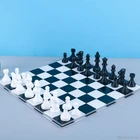 Инструменты для самостоятельного творчества, прозрачная зеркальная Международная Шахматная шахматная доска, силиконовая форма F20 21, Прямая поставка