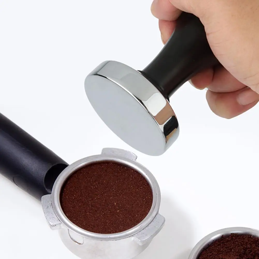 

51mm/53mm/58mm Stainless Steel Bean Press Tamper Espresso Powder Grinder for Coffee and Espresso Mat Powder Hammer