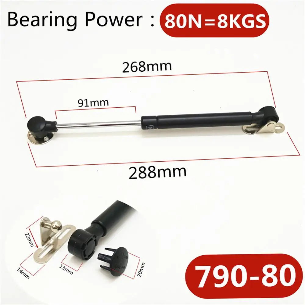 2pcslot 80n100n furniture hinge kitchen cabinet door lift pneumatic support hydraulic gas spring stay hold pneumatic hardware free global shipping