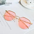 Овальные Солнцезащитные очки CAPONI CP2110, унисекс, пластиковая оправа