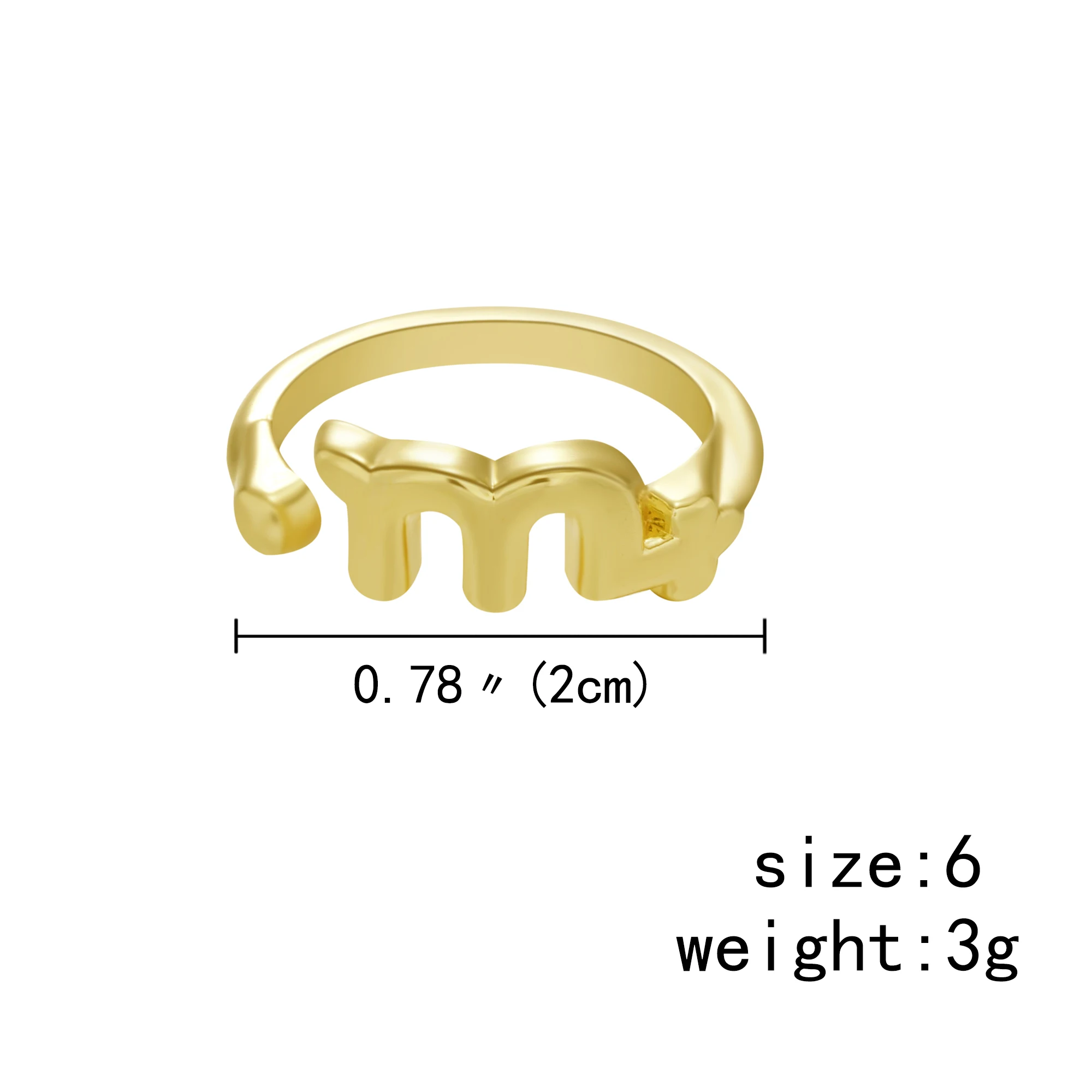 

New Zodiac Sign Rings for Women Men Antique Style Design Simple Symbol Leo Aries Rings Minimalist 12 Constellation Jewelry