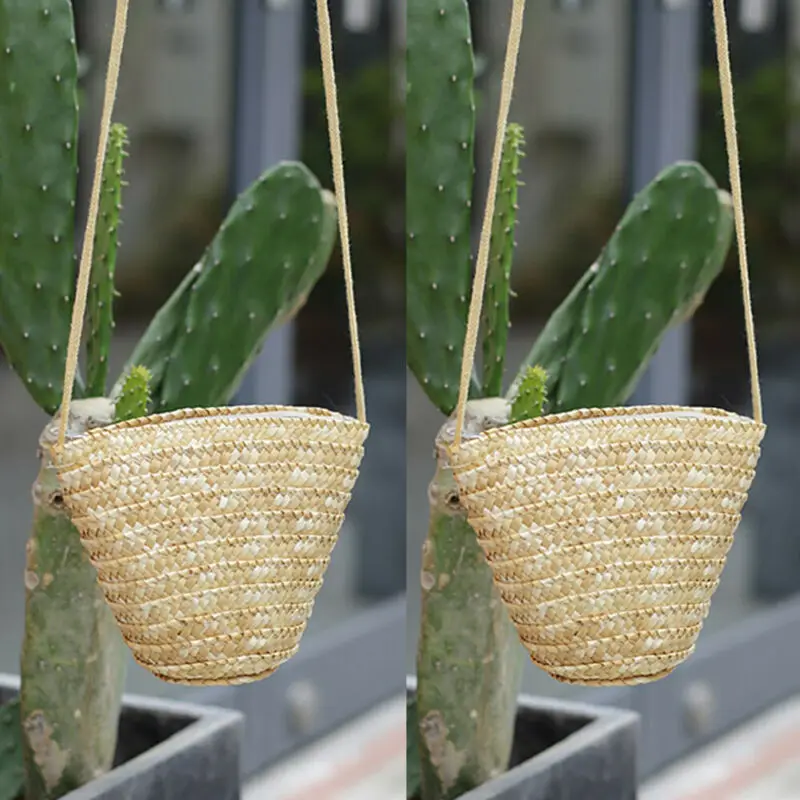 Женский мини кошелек с травой в стиле бохо летняя пляжная сумка через плечо