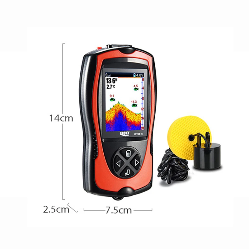 Echo Sounder for Fishing Fish Finder Deeper 100m Remote Sonar Sensor Fishfinder the Boat Dropshipping | Спорт и развлечения