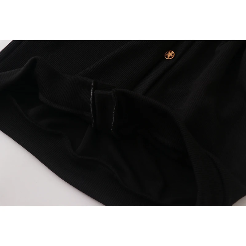 

2021 Summer New Rok Retro Black Coats And Jackets Women Elegant Long Sleeve Chic Lace Patchwork Outwear Casual Lady Cardigan Top