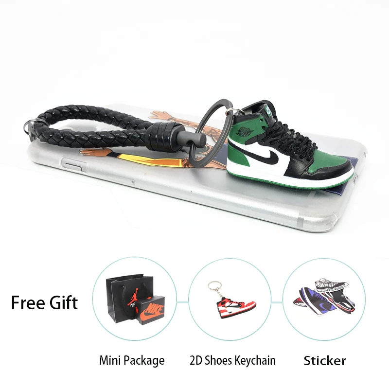 Ручной работы 3D AJ брелок Air Mini Jordan кроссовки модель милый брелок для ключей Баскетбольная обувь брелок лучший подарок Новая мода ювелирные изделия - Цвет: 12