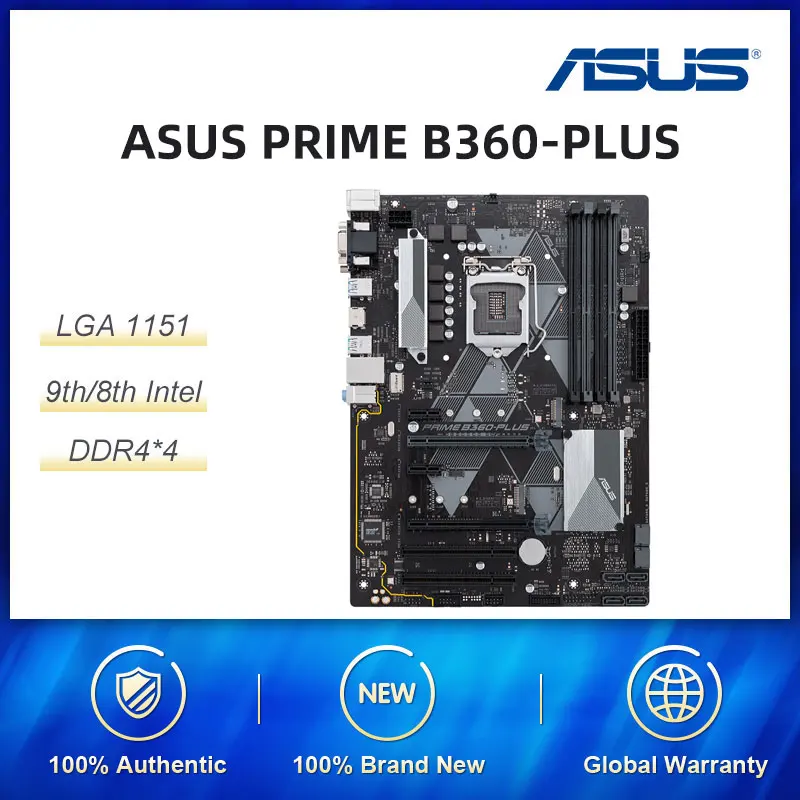 Материнская плата Asus PRIME B365 PLUS Intel B360/LGA 1151 DDR4 HDMI M.2 Socket ATX Gigabit LAN USB 3 1 для процессора
