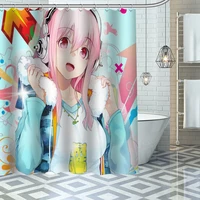 custom shugo chara shower curtains waterproof fabric cloth bathroom decoration supply washable bath room curtain