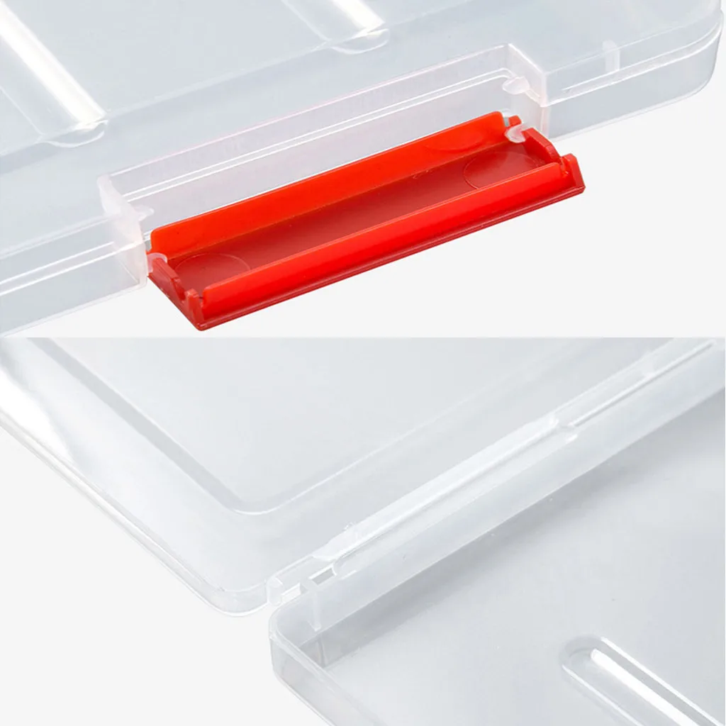 

A4 Transparent Storage Box Portable Filing Products Clear Plastic Document Paper Filling Case File School Office Supplies #YJ
