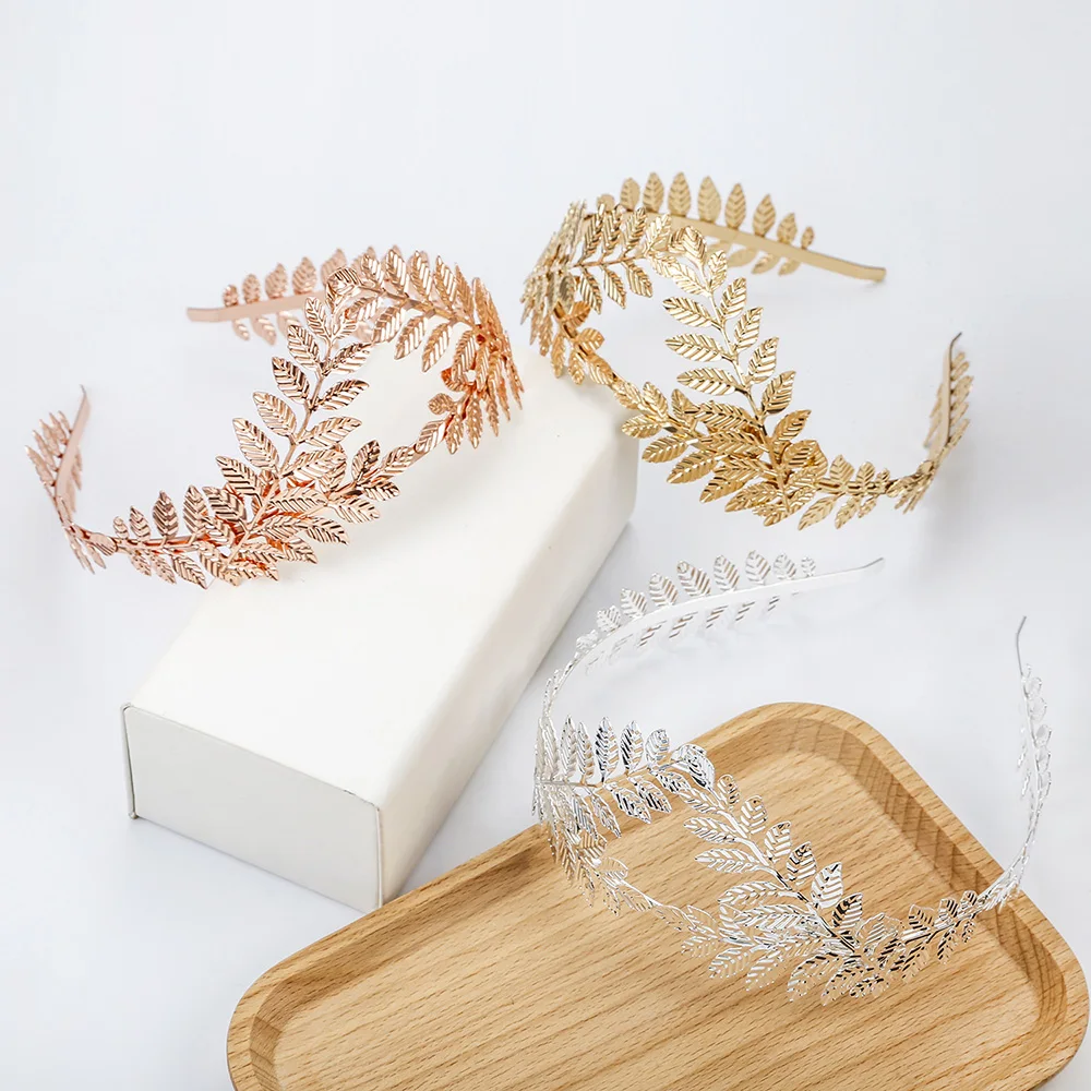 Заколки для волос в форме листьев корона тиара подружки невесты головной убор