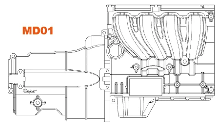 Capo SIXER 1:6 Jimny Samurai 15828MD01 правая коробка передач Крышка RC Гусеничный вариант обновления деталей