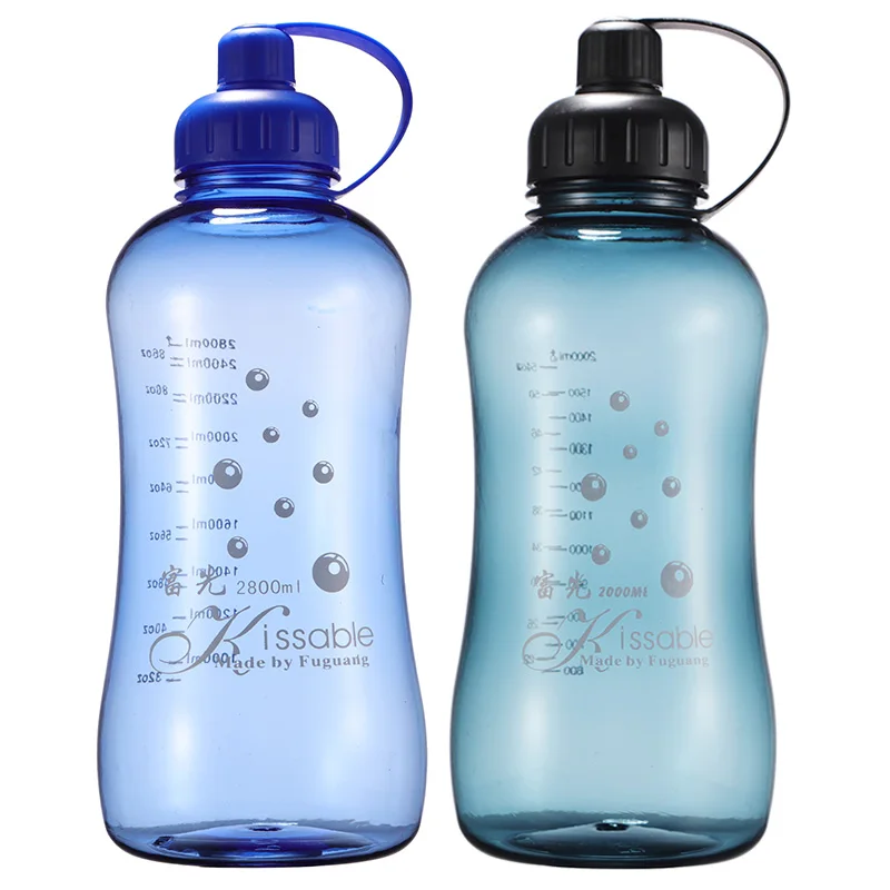 

High Capacity 2000ML Water Bottle Travel Outdoor Portable Transparent Space Bottle Water Cup Botellas De Agua Drinkware DA60SP