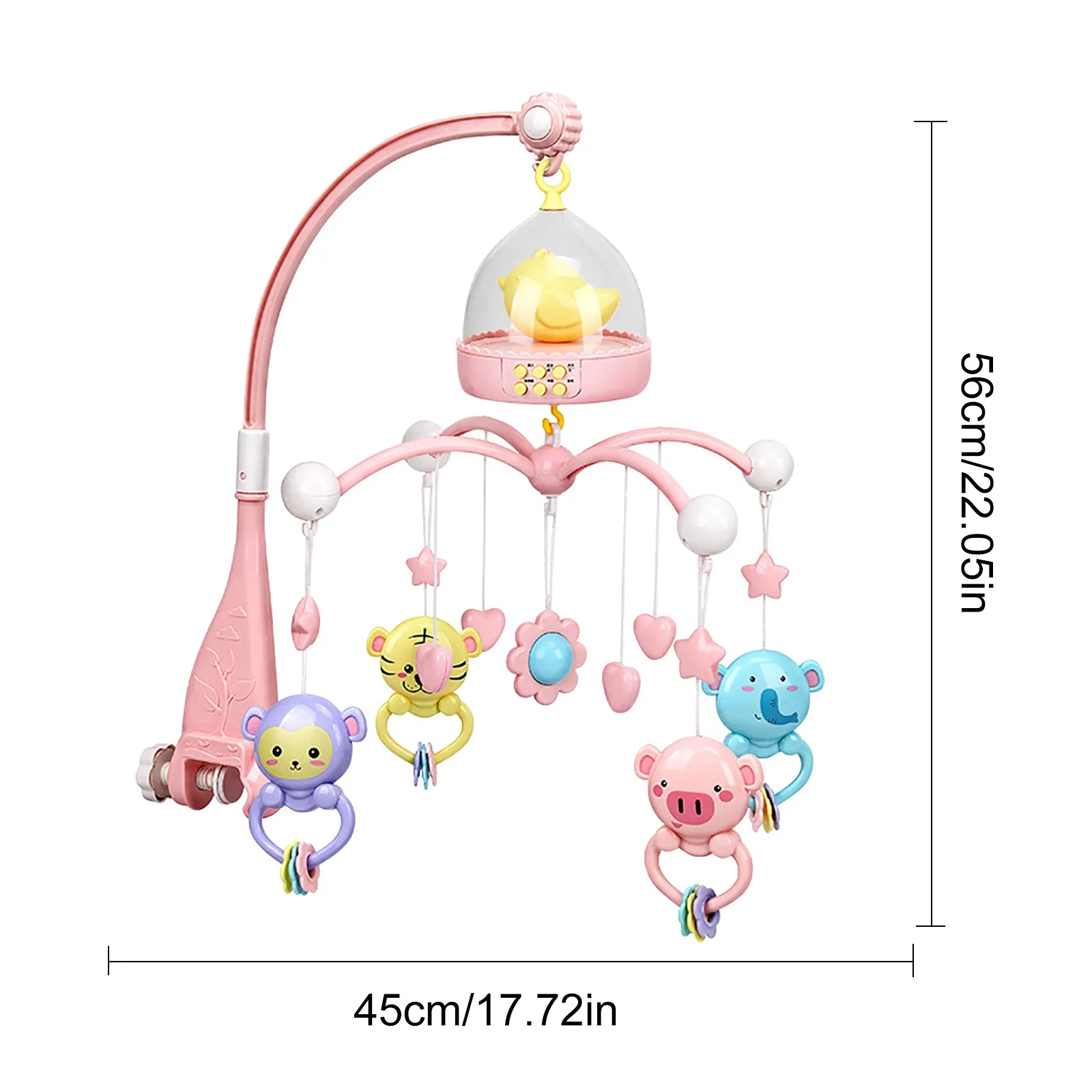 

Musical Baby Crib Mobile Toy Infant Bedbell Rattle Toy Rotating Bedside Bell Baby Comfort Cloth Toy Musical Baby Mobile Toy#4