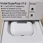 Наушники Superpods v7,5, v6,5, v5.5 tws, bluetooth 5,2, fones de ouvido a7 bes 2300zp chip 6d, Ауди