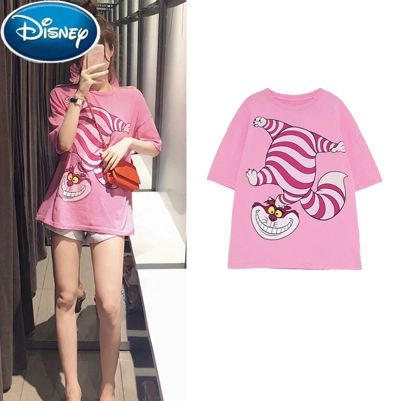 

Женская хлопковая Футболка с принтом «Алиса в стране чудес»