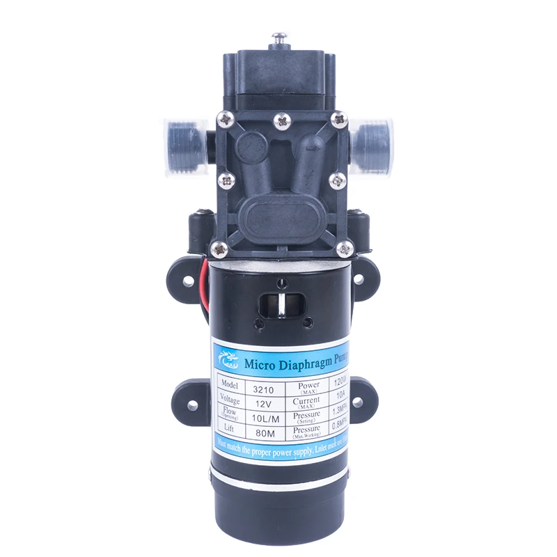 12V 24V 120W 10L/мин миниатюрный высокого Давление мембранный насос с автоматическим выключателем с обратным течением Многофункциональный насос работающий на постоянном токе