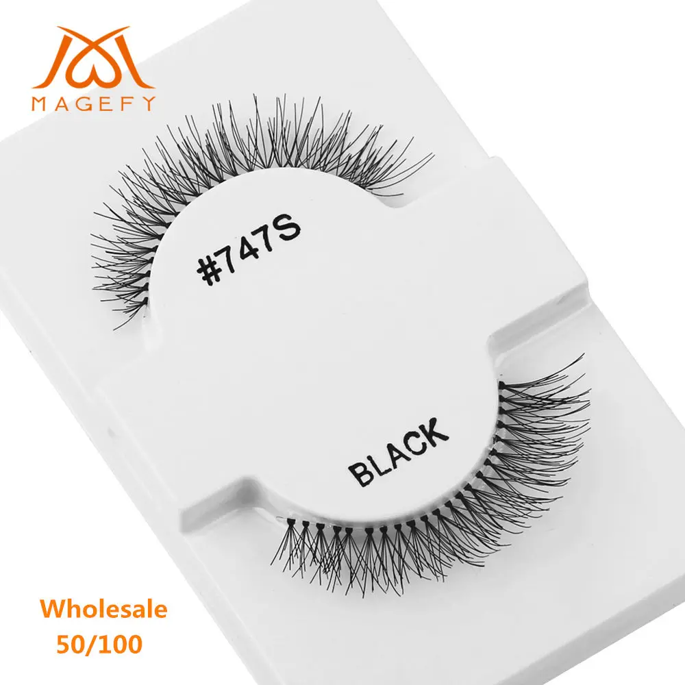MAGEFY 50/100 пар оптовая продажа Объемные Накладные ресницы из искусственной норки