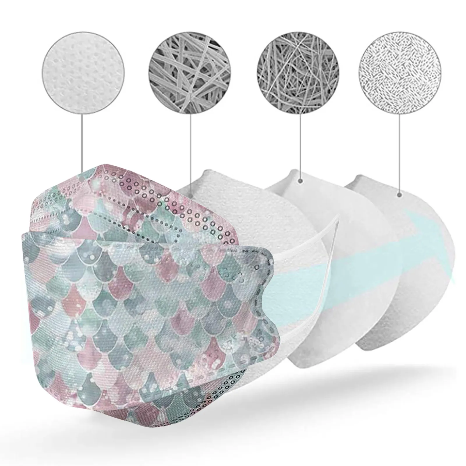 10 шт. От 3 до 12 лет дети детские маска одноразовая Корея Стиль для лица с 4Ply петли