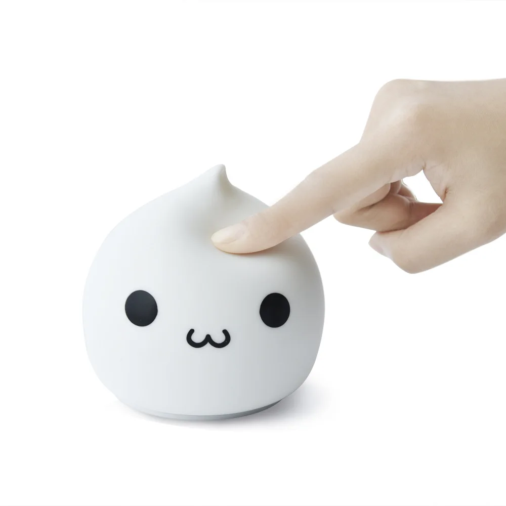 Led ночник прикроватная лампа сенсорный датчик ребенка многоцветный Кролик