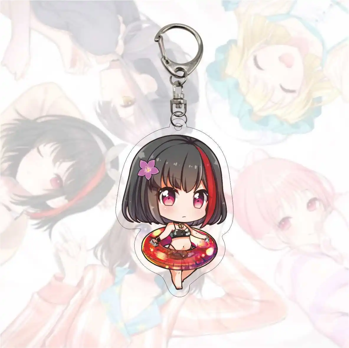 Взгляд! Брелок Toyama Kasumi Ran Mitake милые цифры акриловый брелок кольцо держатель