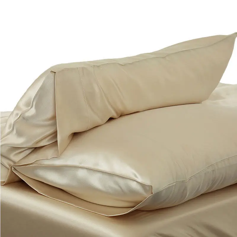 Эмуляция шелка 1 шт. атласная Подушка Чехол однотонная стандартная Королева